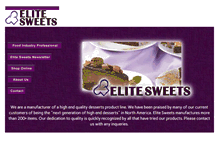 Tablet Screenshot of elitesweets.com